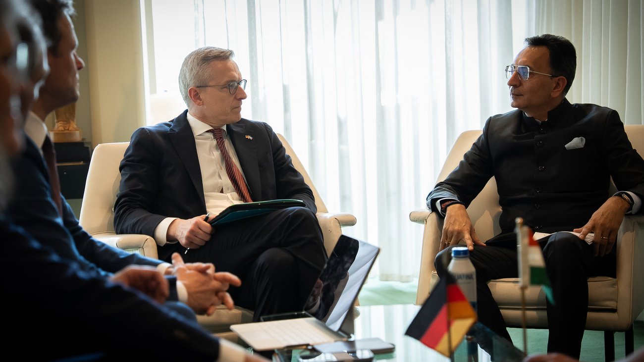 Karsten Wildberger im Gespräch mit Jitin Prasada