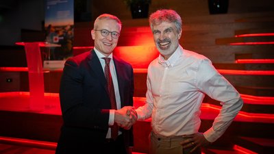 Karsten Wildberger mit Yoshua Bengio ((Mila Institute)