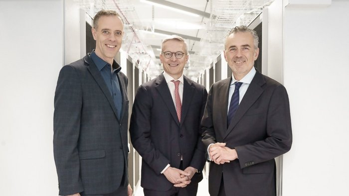 Gruppenfoto v.l.n.r.: Dr. Markus Richter, Dr. Karsten Wildberger, Thomas Jarzombek