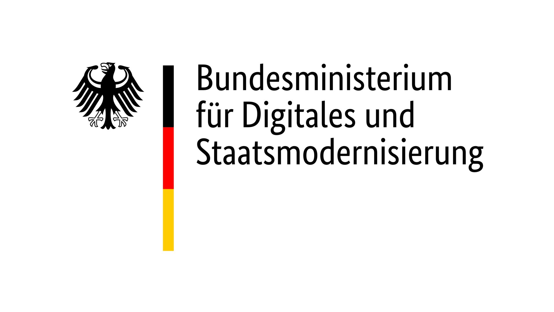 Logo Bundesadler und Schriftzug Bundesministerium für Digitales